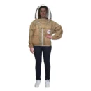 Beekeeping Jacket with veil 3 Layer Ventilated Brown