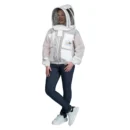 3 Layer Beekeeping Jacket White with Fencing veil