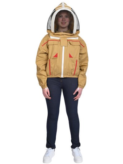 khaki jacket fencing veil